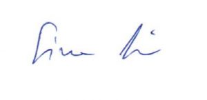 Unterschrift DI Simon Ickinger, Ihr Uhrmachermeister aus Graz